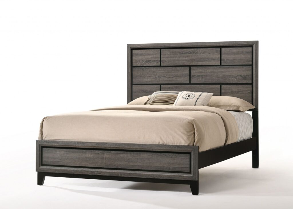 86′ X 63′ X 56′ Queen Weathered Gray Paper Veneer Bed