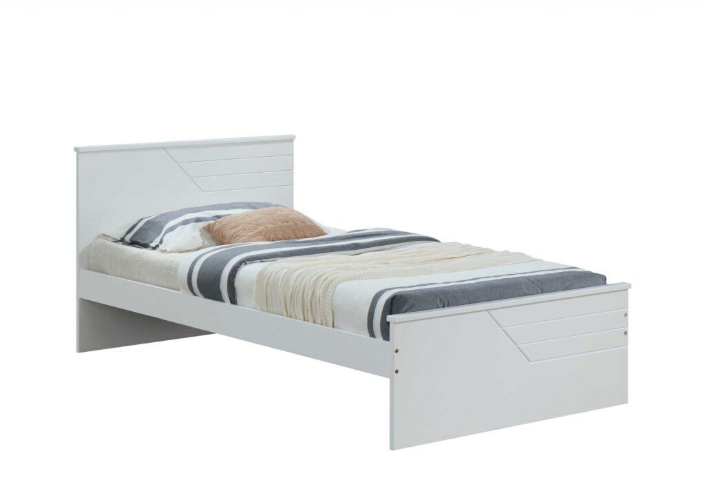 77′ X 41′ X 32′ Twin White Solid Wood Bed