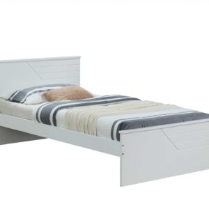 76 X 80 X 60 Gray Stainless Steel King Bed