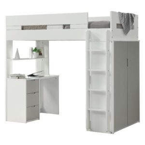 White Contemporary Storage Buffet Server