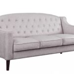 73′ X 33′ X 37′ Cream Fabric Sofa
