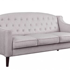 44" Comfortable Brown Leather Sofa