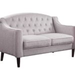 56′ X 33′ X 37′ Cream Fabric Loveseat
