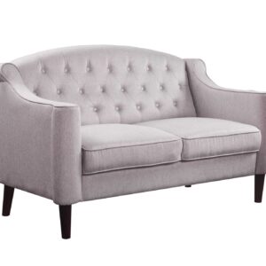 17' Red Velour and MDF Sofa Chair