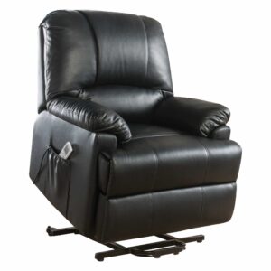 Pedestal Frame Black and Stainless Backless Barstool