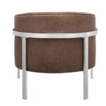 31′ X 32′ X 29′ Brown Edgy Accent Chair