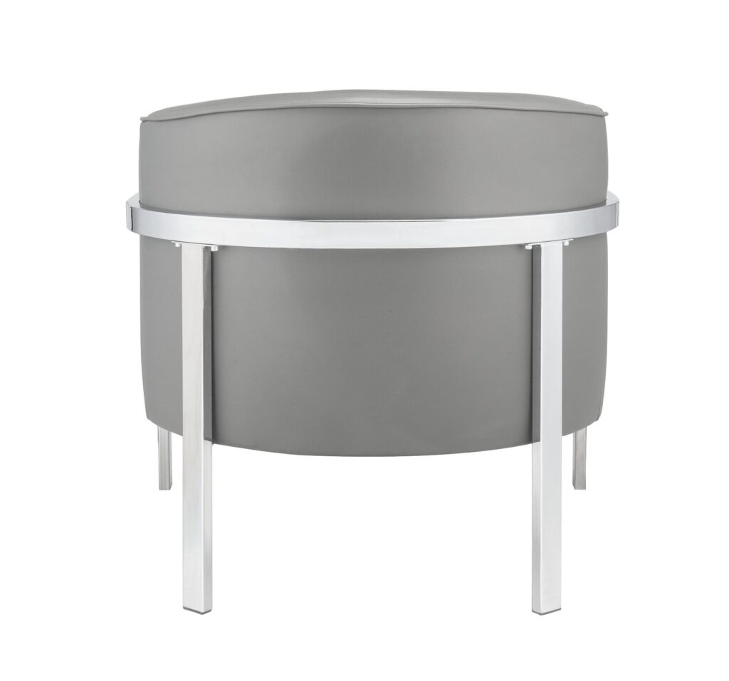 31′ X 32′ X 29′ Gray Edgy Accent Chair