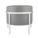 31′ X 32′ X 29′ Gray Edgy Accent Chair