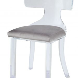 17' X 23' X 32' Light Green Fabric And Gold Accent Chair