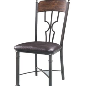 17' X 20' X 44' Fabric Stainless Steel Upholstered Seat Side Chair Set2