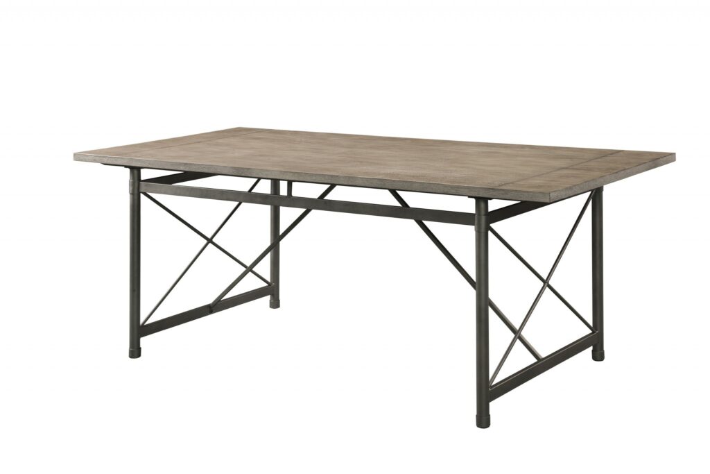 76′ X 36′ X 30′ Gray Oak And Sandy Gray Dining Table