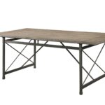 76′ X 36′ X 30′ Gray Oak And Sandy Gray Dining Table