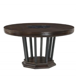 54' X 54' X 30' Tobacco Marble Dining Table