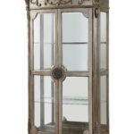47′ X 21′ X 84′ Antique Champagne Curio Cabinet