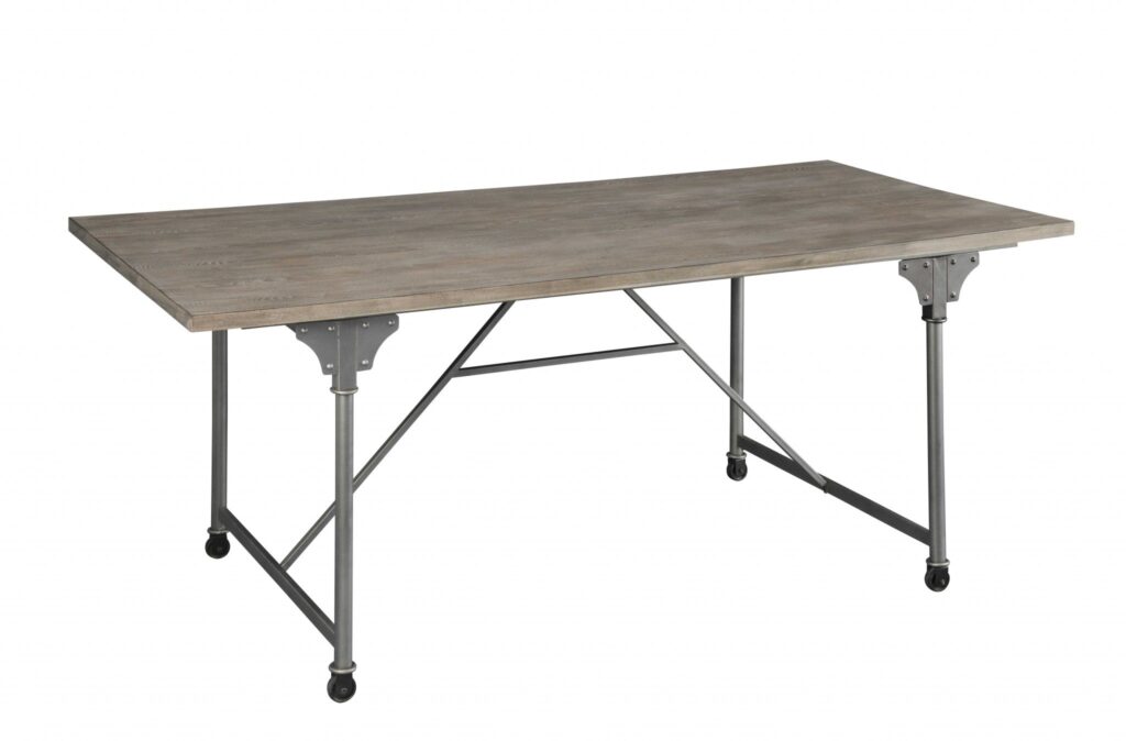 72′ X 36′ X 30′ Gray Oak And Sandy Gray Dining Table