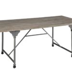 72′ X 36′ X 30′ Gray Oak And Sandy Gray Dining Table