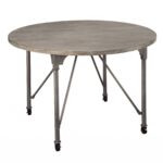 45′ X 45′ X 30′ Gray Oak And Sandy Gray Dining Table