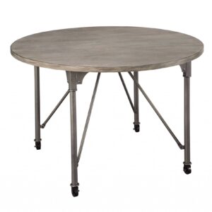 40' X 72' X 30' Marble Gray Oak Wood Marble Dining Table