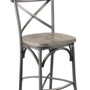 20' X 19' X 41' 2pc Black And Antique Black Bar Chair