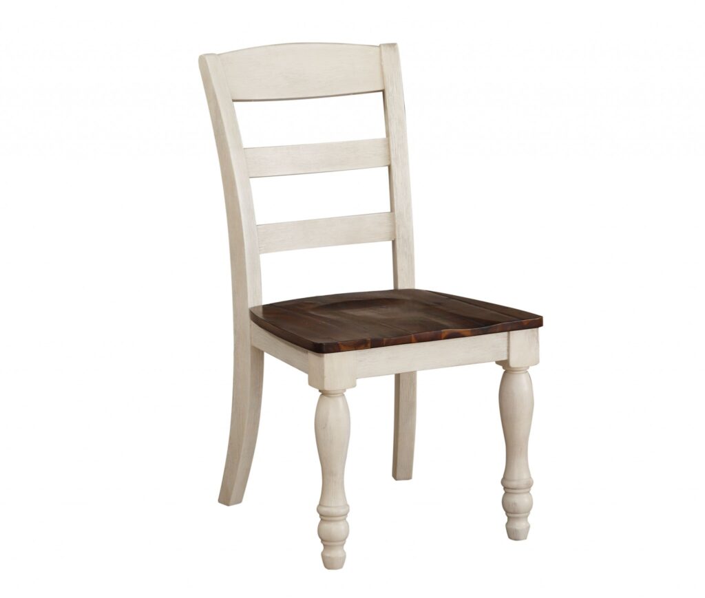 20′ X 24′ X 38′ 2pc Walnut And White Washed Side Chair