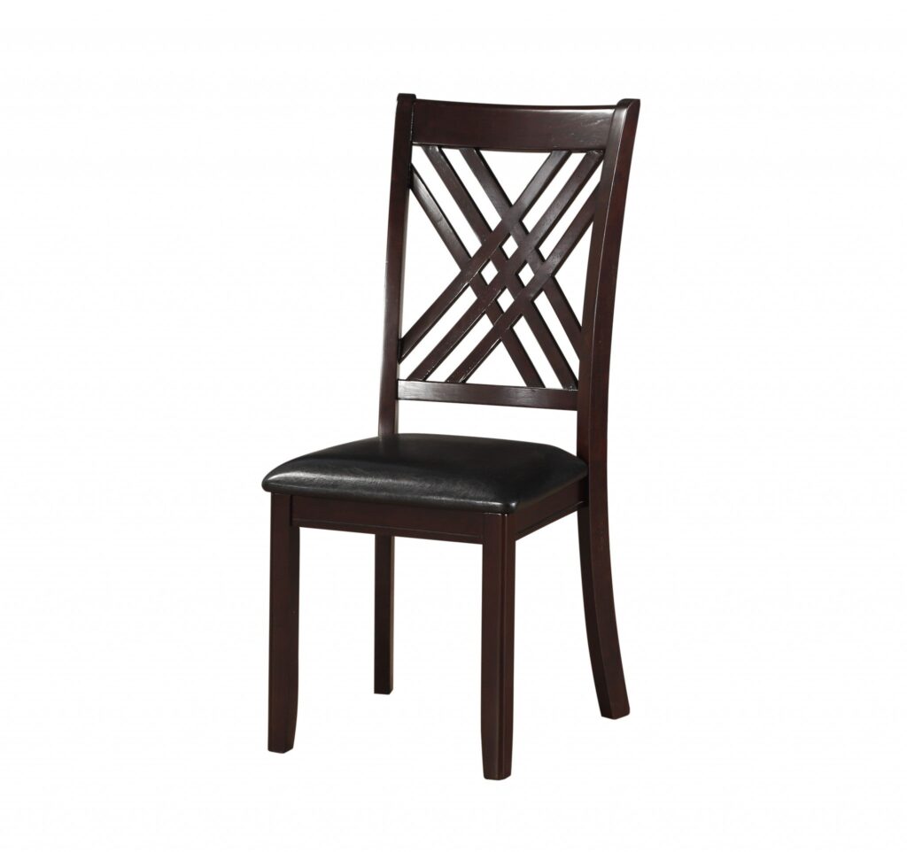 18′ X 22′ X 41′ 2pc Black And Espresso Side Chair