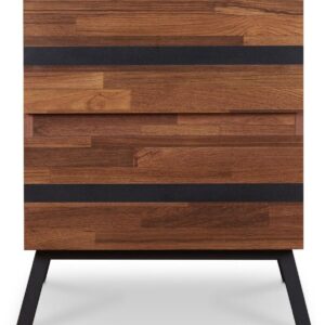 16' X 18' X 20' White Marble Wood 2Pc Pk End Table
