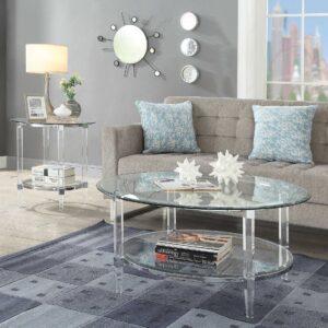 36' X 55' X 20' Antique Pearl Wood Poly-Resin Coffee Table