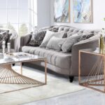 35′ X 35′ X 19′ Brushed Copper And Clear Glass Coffee Table