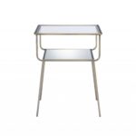 19′ X 13′ X 25′ Antique Brass Metal End Table