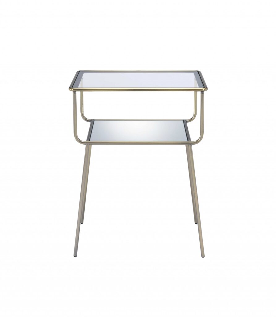 19′ X 13′ X 25′ Antique Brass Metal End Table