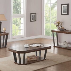 48' X 26' X 18' Clear Acrylic Chrome And Clear Glass Coffee Table