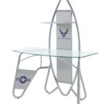 47″ X 26″ X 62″ Silver Metal Desk