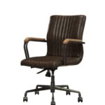22′ X 26′ X 35-3′ Distressed Chocolate Top Grain Leather Executive Office Chair