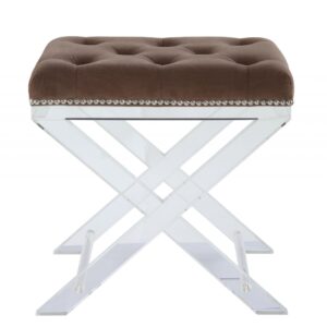 12' x 12' x 17 Buffed Paisley Square Stool