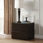 24′ X 17′ X 20′ Dark Grey And Light Epresso Mdf Nightstand