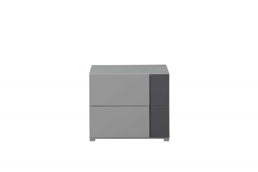 24′ X 17′ X 20′ Light Grey And Dark Grey Nightstand