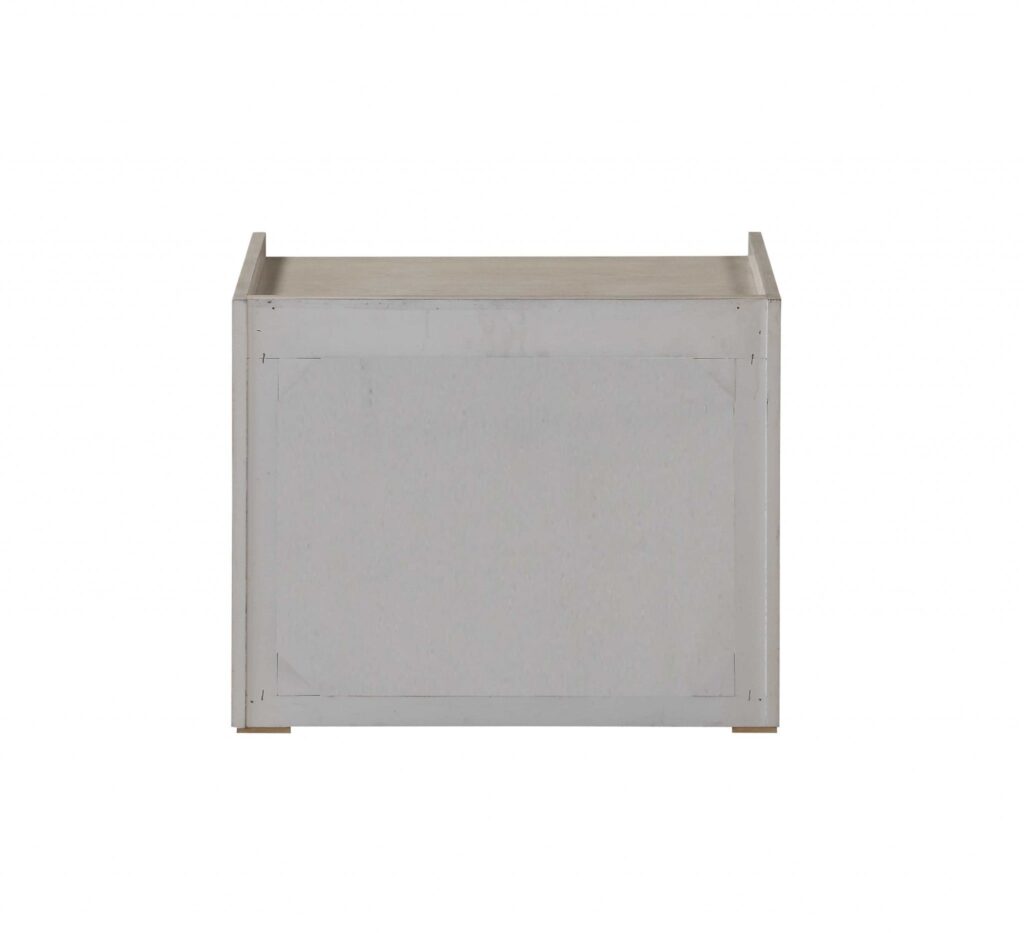 24′ X 17′ X 20′ Whitewashed Wood Nightstand