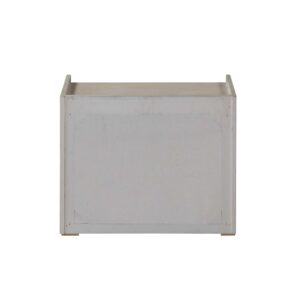 22' X 16' X 27' White Wood Nightstand 2 Drawers