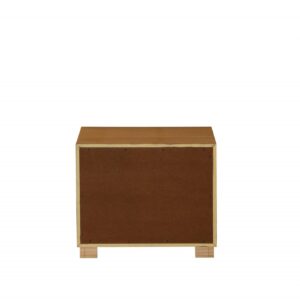 22' X 16' X 27' White Wood Nightstand 2 Drawers