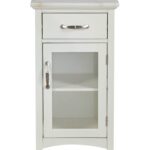 Compact Stylish White Marble Top Cabinet