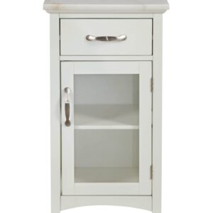 Classic White Finish Six Cubby Stepped Bookcase