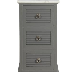 28" X 35" X 31" Dark Gray Leather Accent Chair