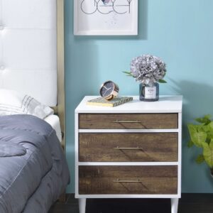 Dark Brown Chocolate Single Drawer Night Stand