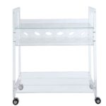 31′ X 16′ X 31′ Clear Acrylic And Clear Glass Serving Cart