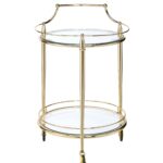 21′ X 20′ X 31′ Gold And Clear Glass Serving Cart
