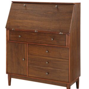 20' X 48' X 30' Black Wood Veneer Desk (Convertible)