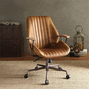 24' X 28' X 37-40' Cocoa Top Grain Leather Office Chair