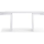 Console In High White Gloss Lacquer
