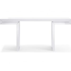 Cutie Compact White Single Drawer End Table
