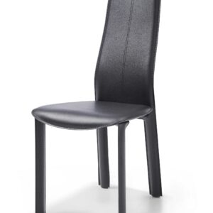 26" Transitional Grey Faux Leather Stainless Steel Swivel Bar Stool